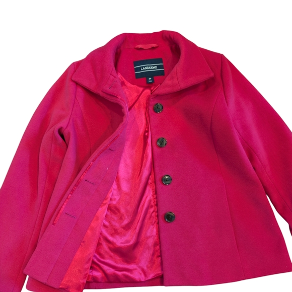 Lands end pink short jacket - 2 Petite - Picture 2 of 8